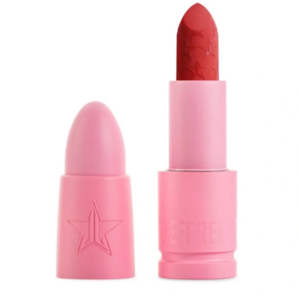 CHERRY SODA Jeffree Star Velvet Trap muted red creamy matte lipstick